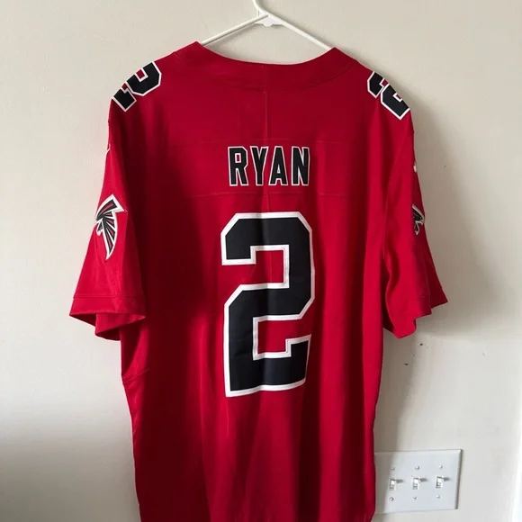 NFL Red Men's Jersey with Black Accents